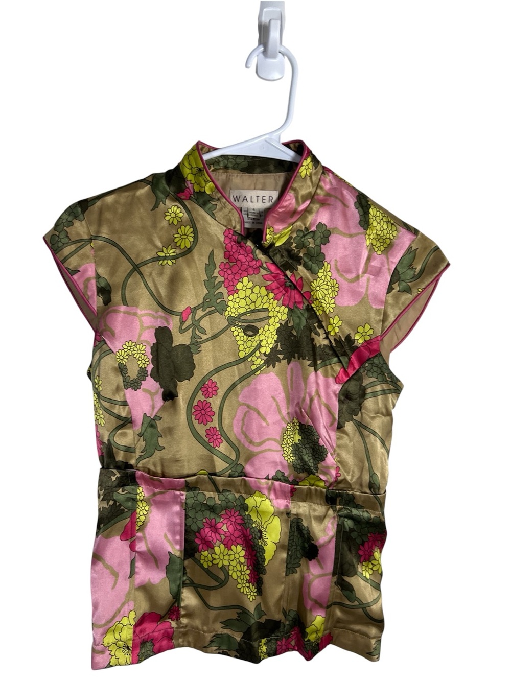 Walter Polyester Sill Floral Multicolor Blouse Size 4